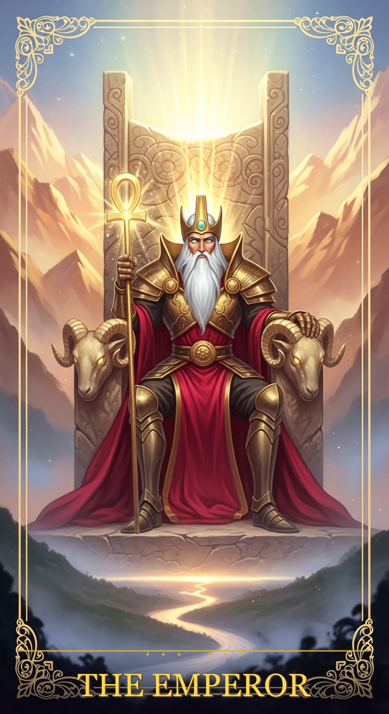 The Emperor tarot card